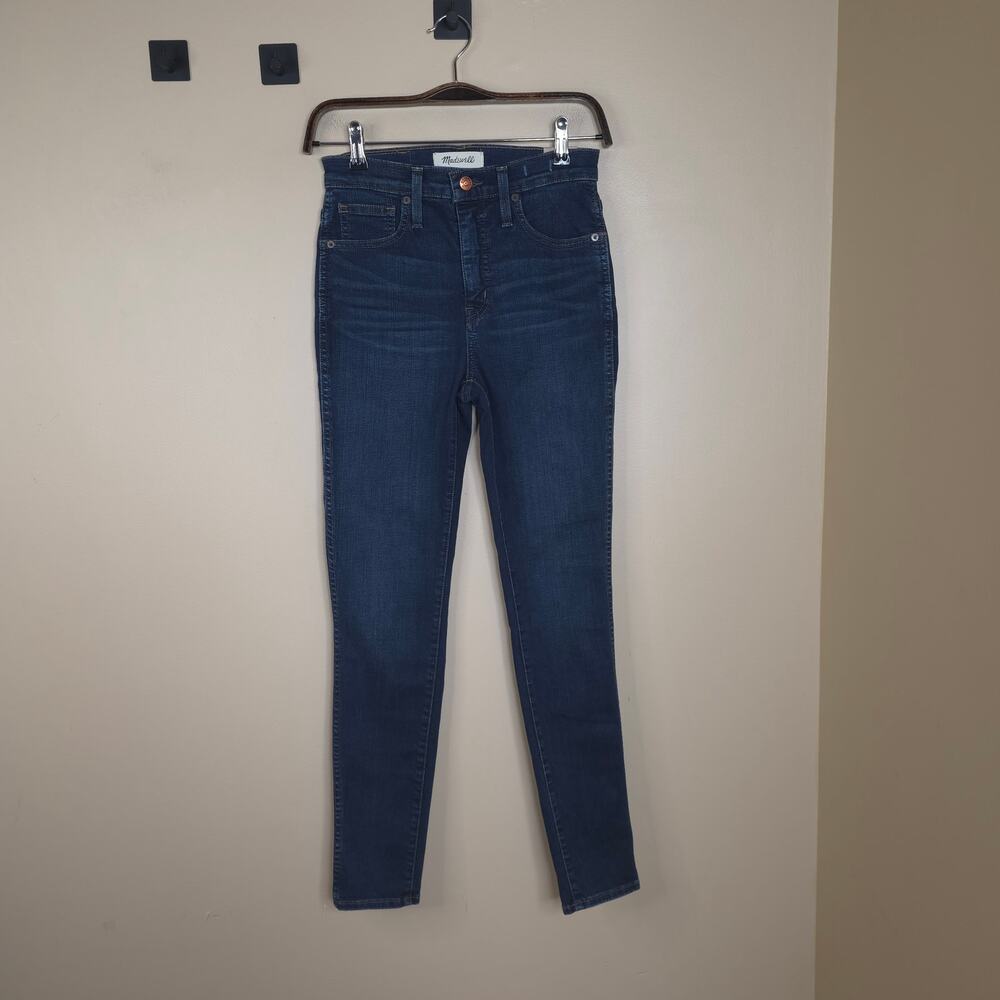 Madewell 10" High-Rise Skinny Jeans Size 25 Dark Wash